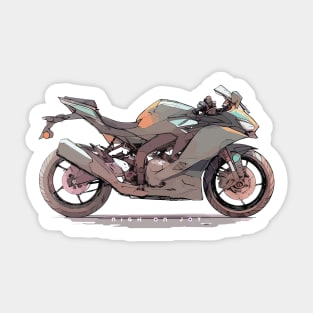 zx-4r cyber Sticker